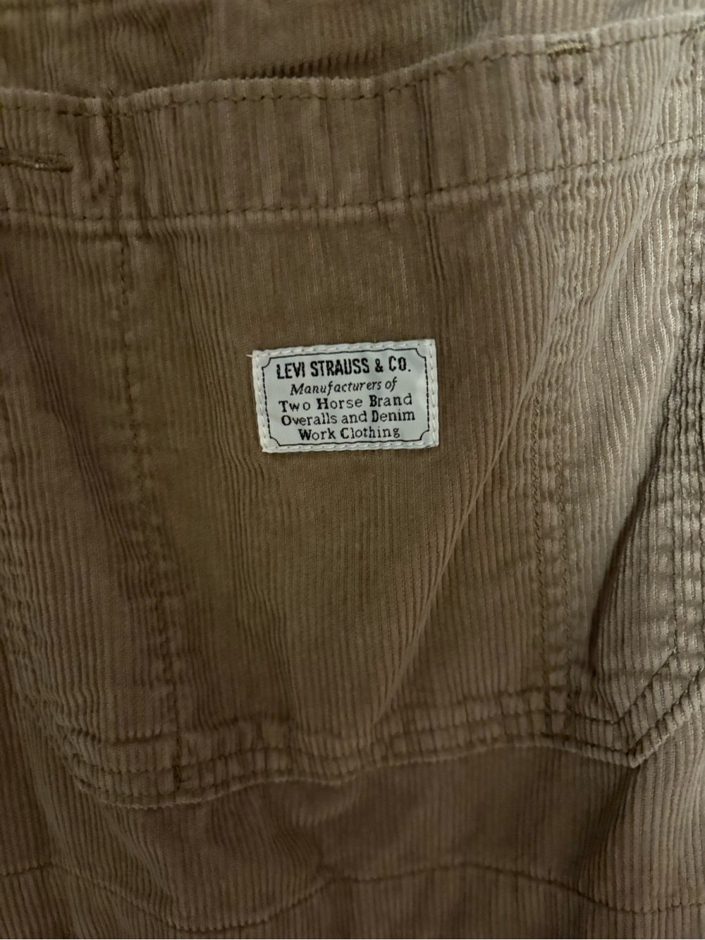 Women’s Levi’s Strauss wide leg corduroy oversized baggy Overalls - Picture 6 of 12